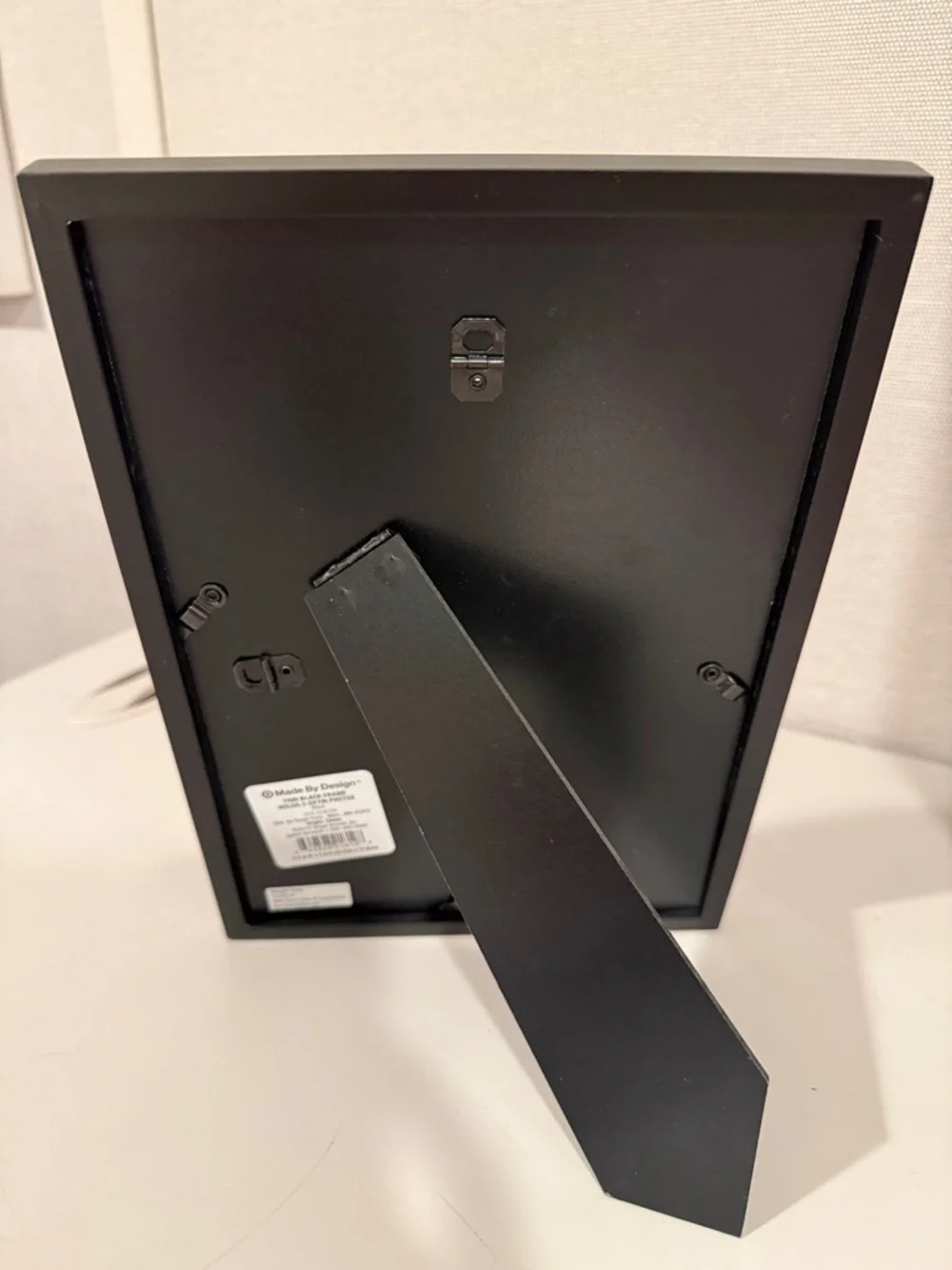 Black Double Photo Frame - Holds Two 5x7  Portrait Photos